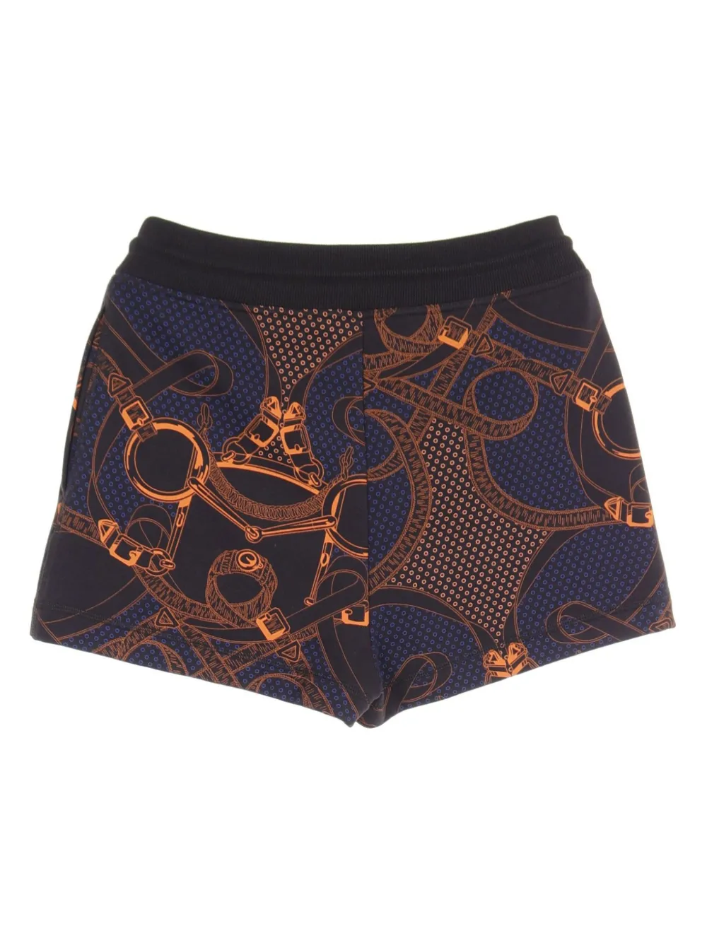 Pre-owned Hermes 2020s Eperon D'or Bandana Shorts In Blue