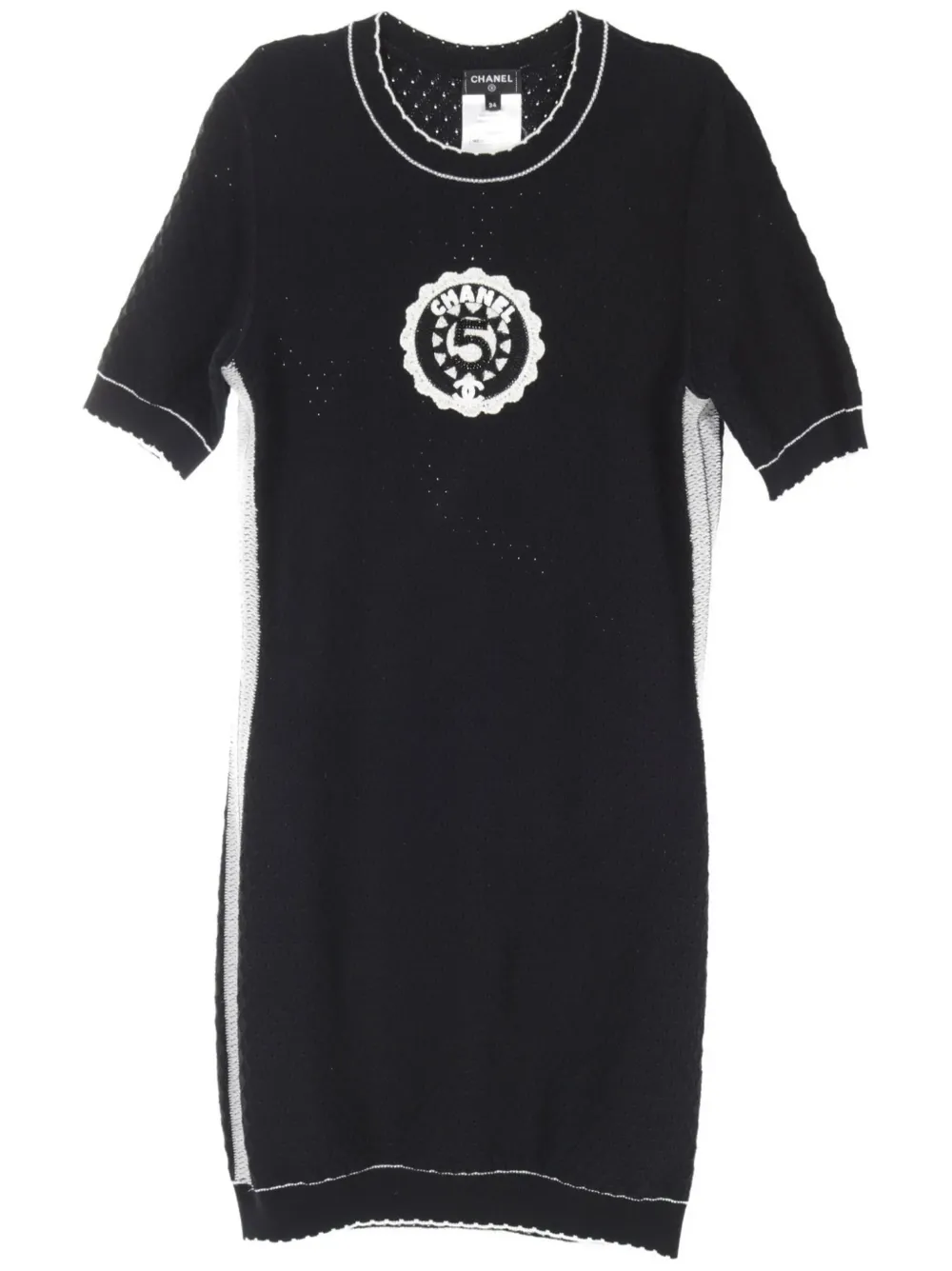 1986-1988 Nº5 intarsia-knit dress