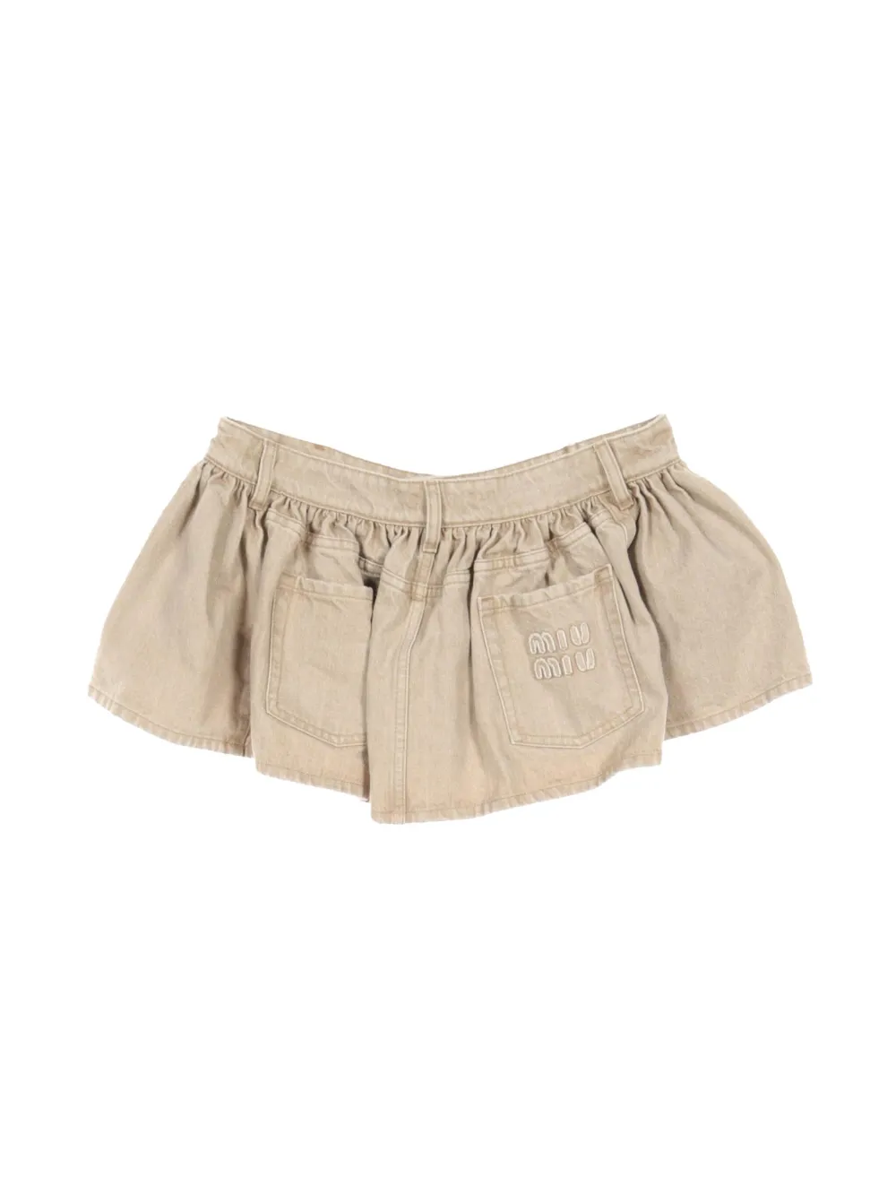 MIU MIU 2010S DENIM MINI SKIRT