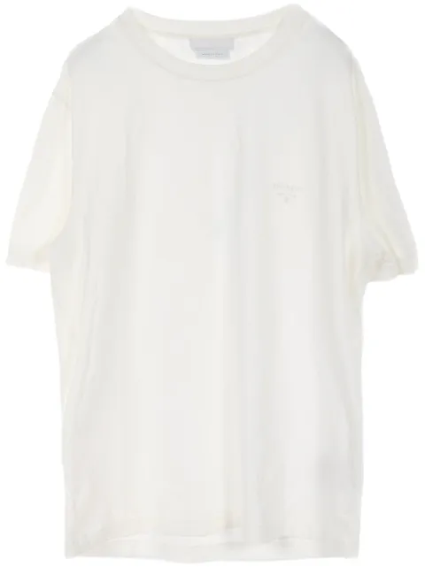 Prada Pre-Owned 2010s embroidered crew-neck T-shirt