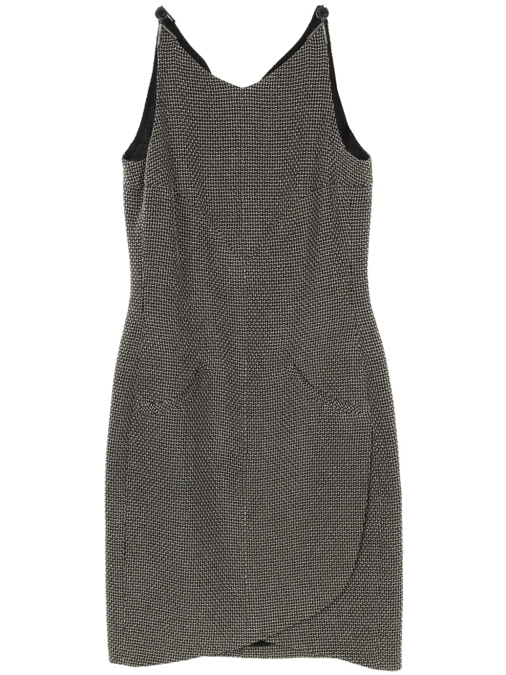 CHANEL Pre-Owned 1986-1988 tweed dress | Black | Image 1