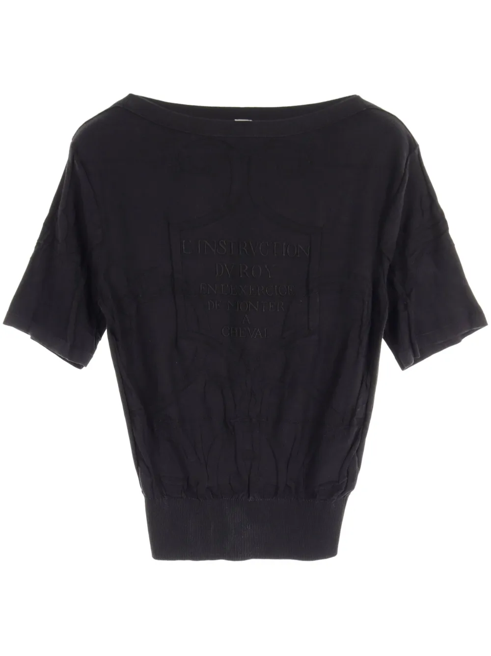 2010s short-sleeve silk T-shirt