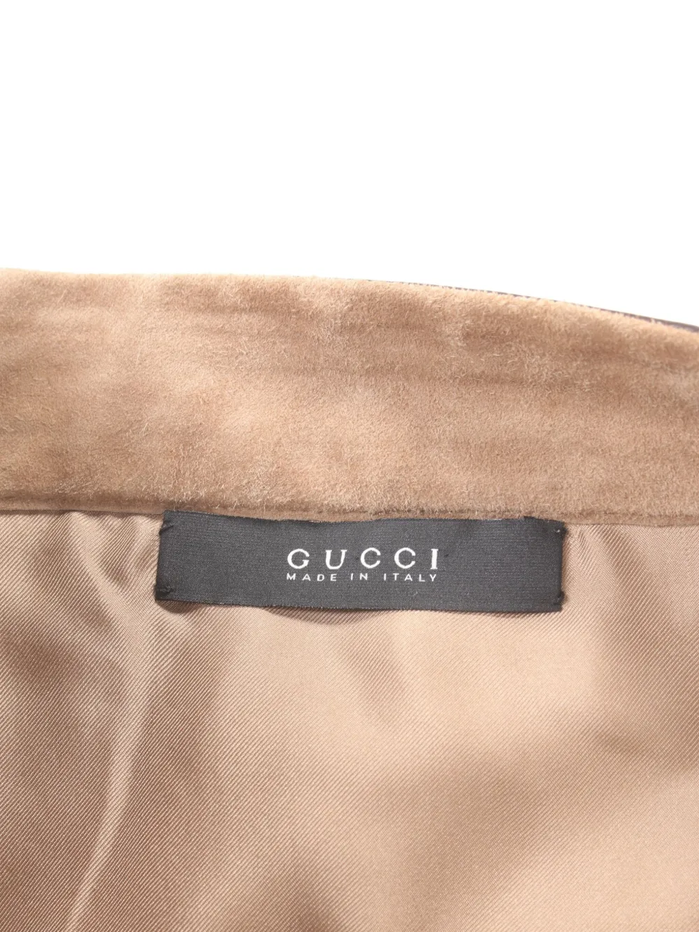 Gucci Pre-Owned Gonna midi in pelle scamosciata anni 2000 | Gonne Pre-owned | Image 3