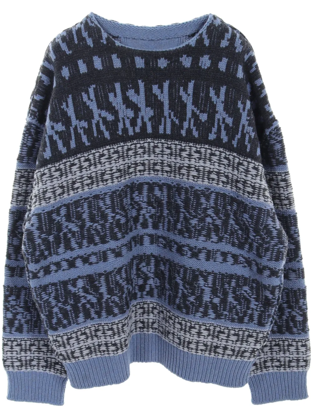 2010s patterned-jacquard sweater