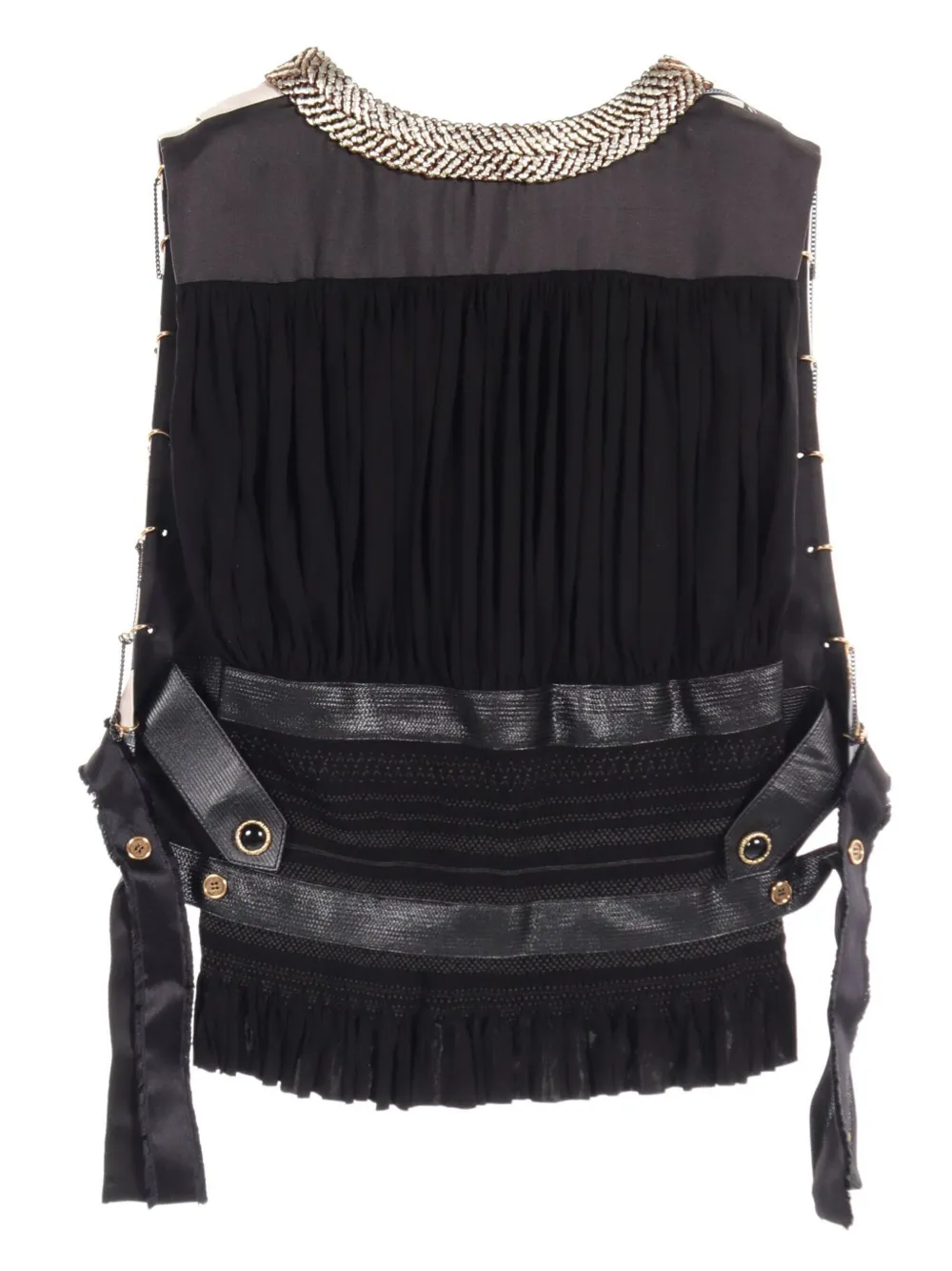 Louis Vuitton Pre-Owned 2020s Scarf-print gilet | Image 2