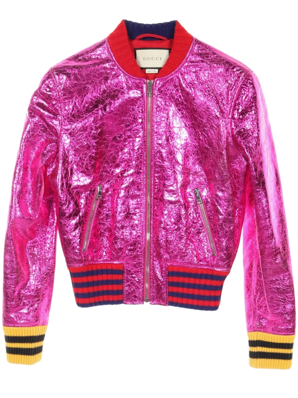 Gucci Pre-Owned Bomber metallizzato anni 2000 | rosa | Image 1
