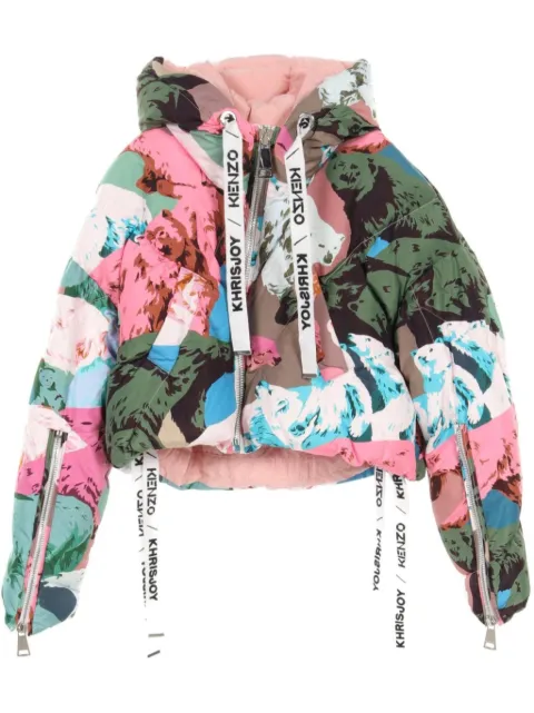 Kenzo Pre-Owned chamarra capitonada oversize de Kenzo Pre-Owned x Khrisjoy 2010