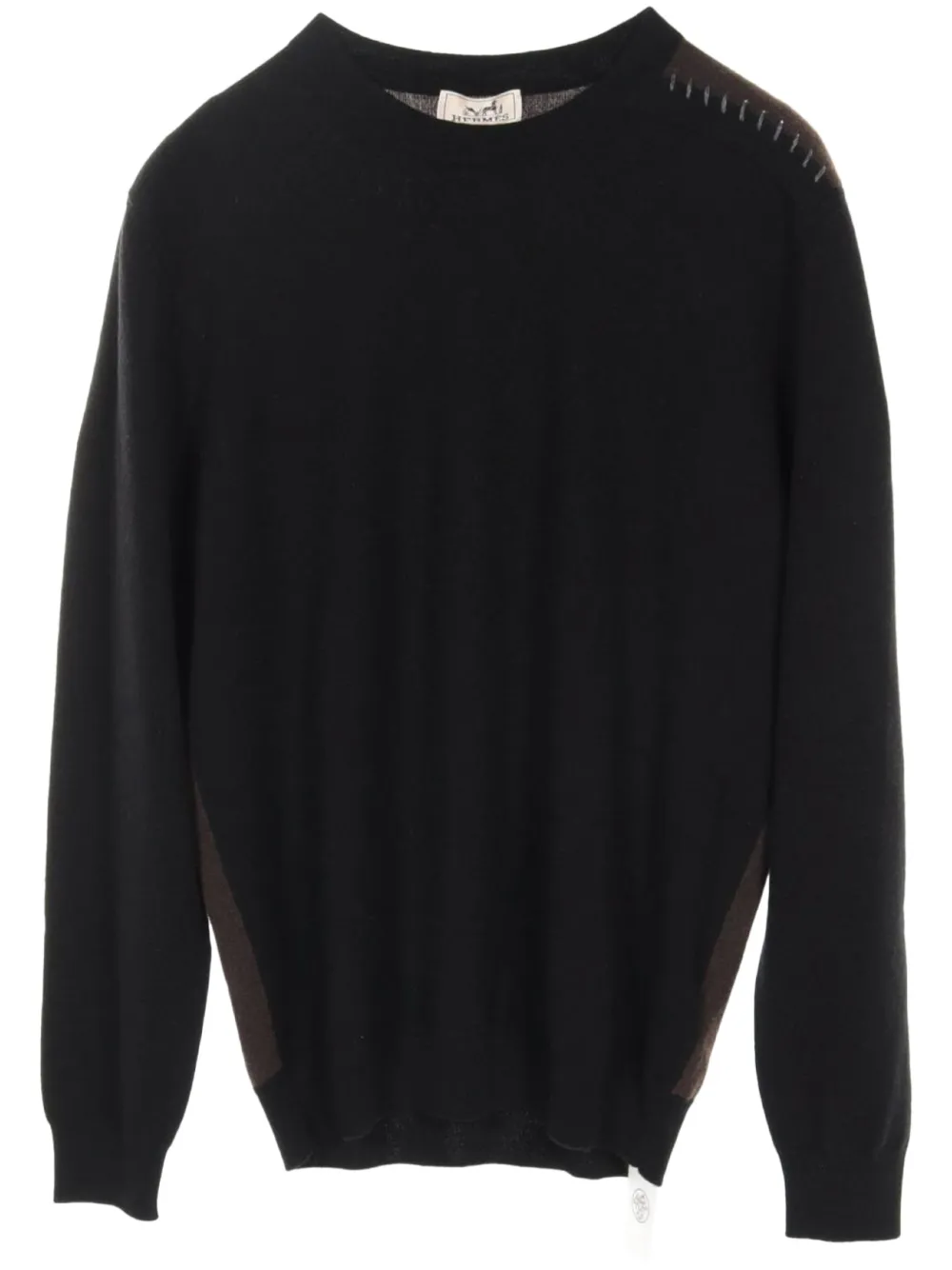 Hermès Pre-Owned 2010s zweifarbiger Kaschmirpullover | Braun | Image 1