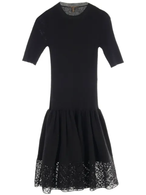 Louis Vuitton Pre-Owned 2010s lace-trim dress