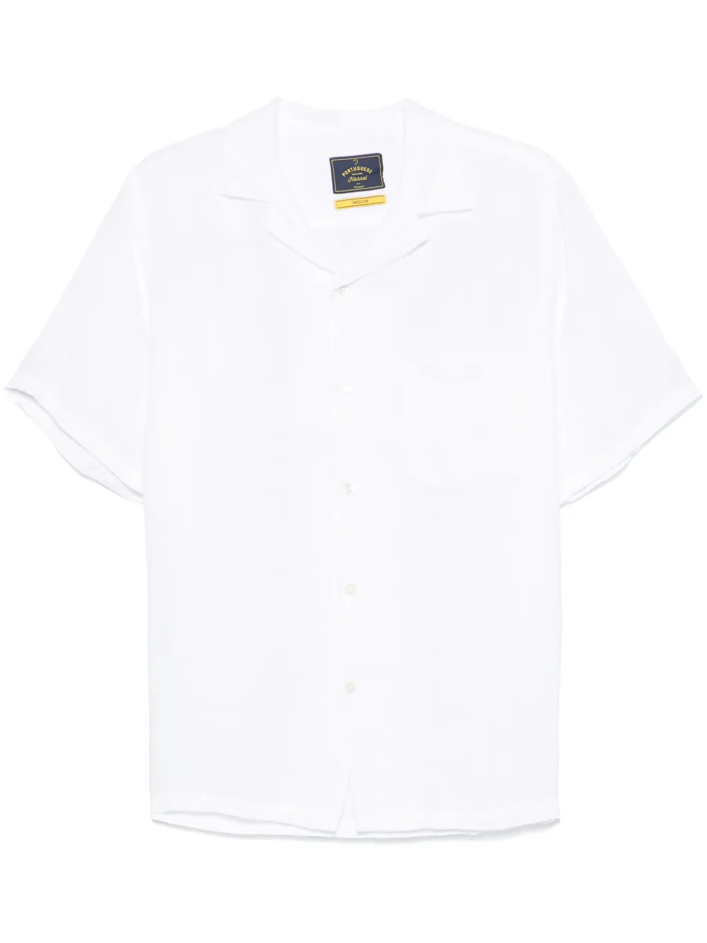 linen camp collar shirt