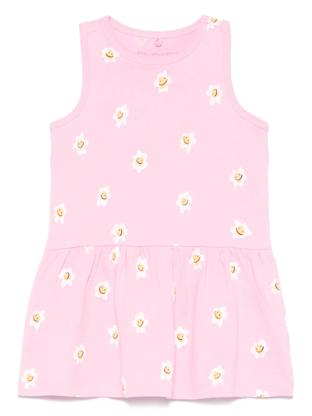Stella McCartney Kids Jurk met bloe print Roze