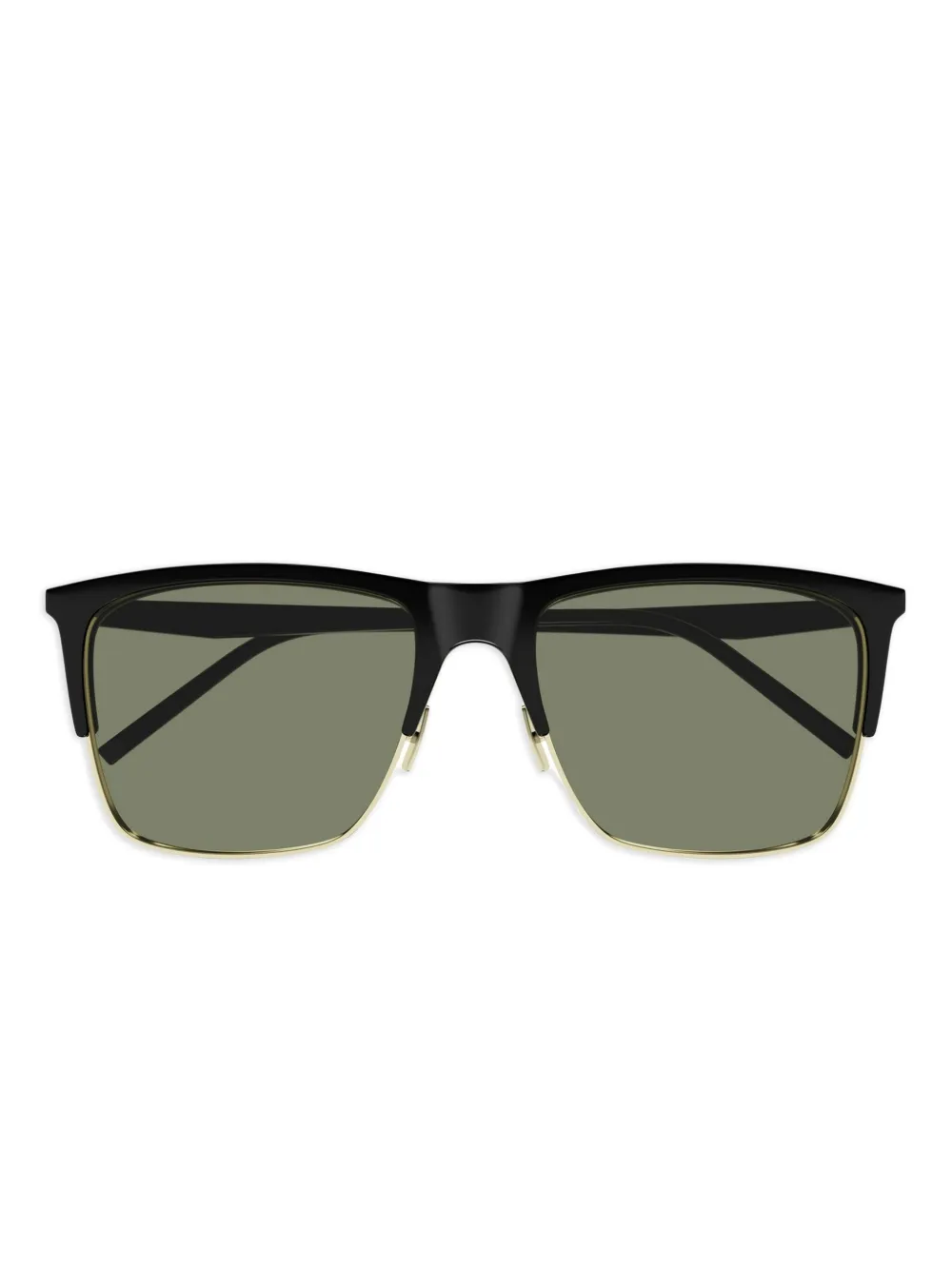 Saint Laurent Eyewear Zonnebril met vierkant montuur Zwart