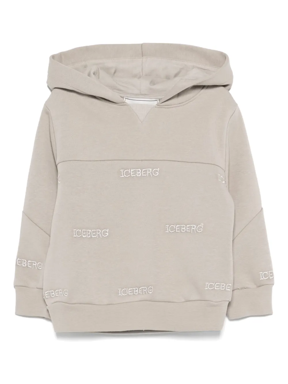 Iceberg Kids Hoodie met geborduurd logo Grijs