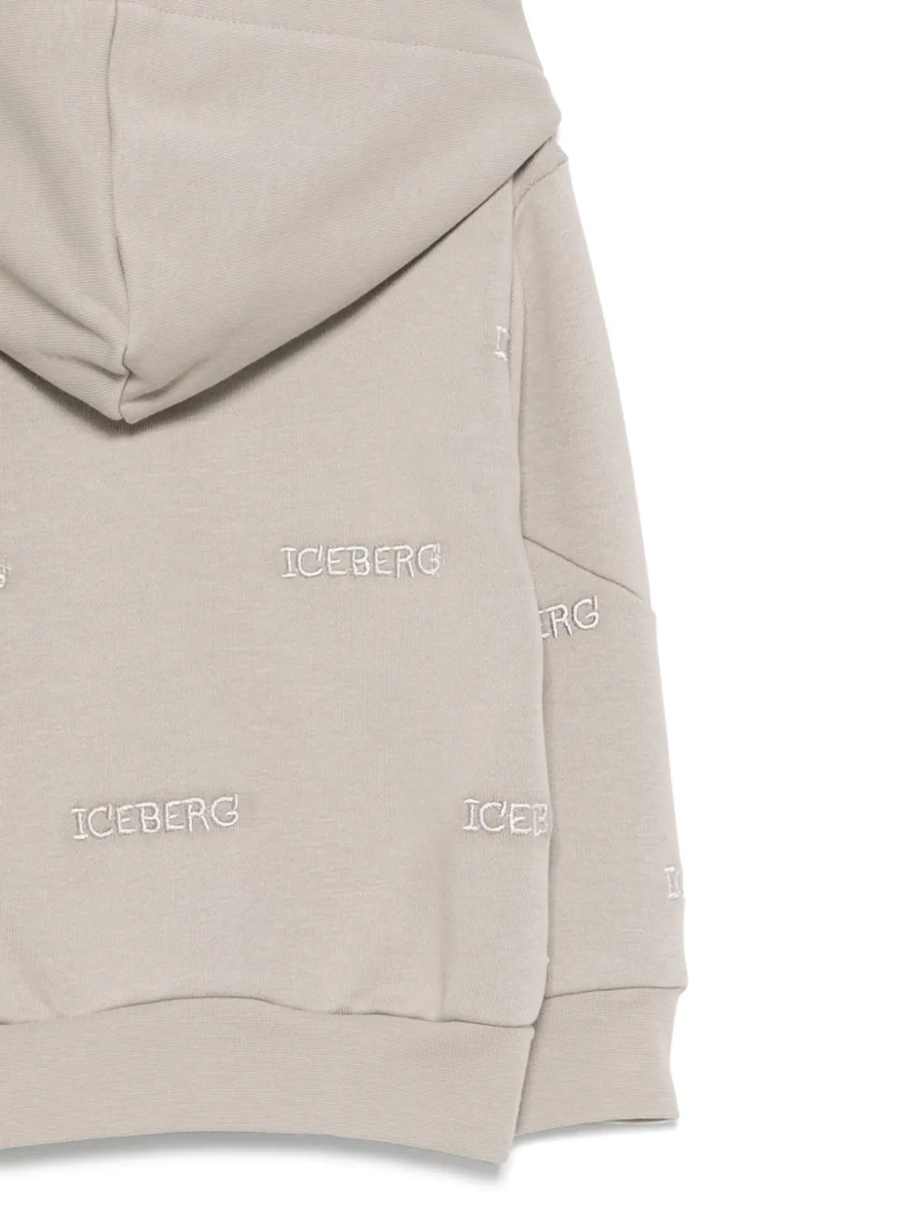 Iceberg Kids Hoodie met geborduurd logo Grijs