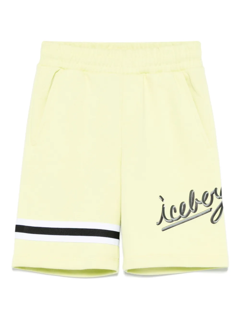 Iceberg Kids Shorts met logoprint Groen