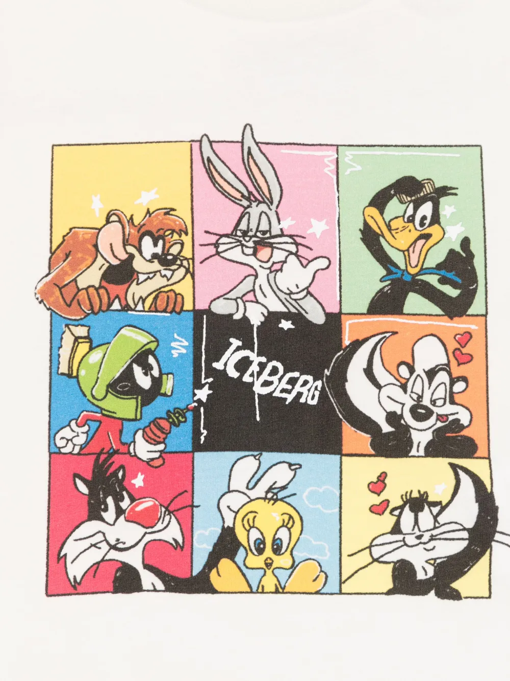 Shop Iceberg X Looney Tunes Cartoon-print T-shirt In Weiss