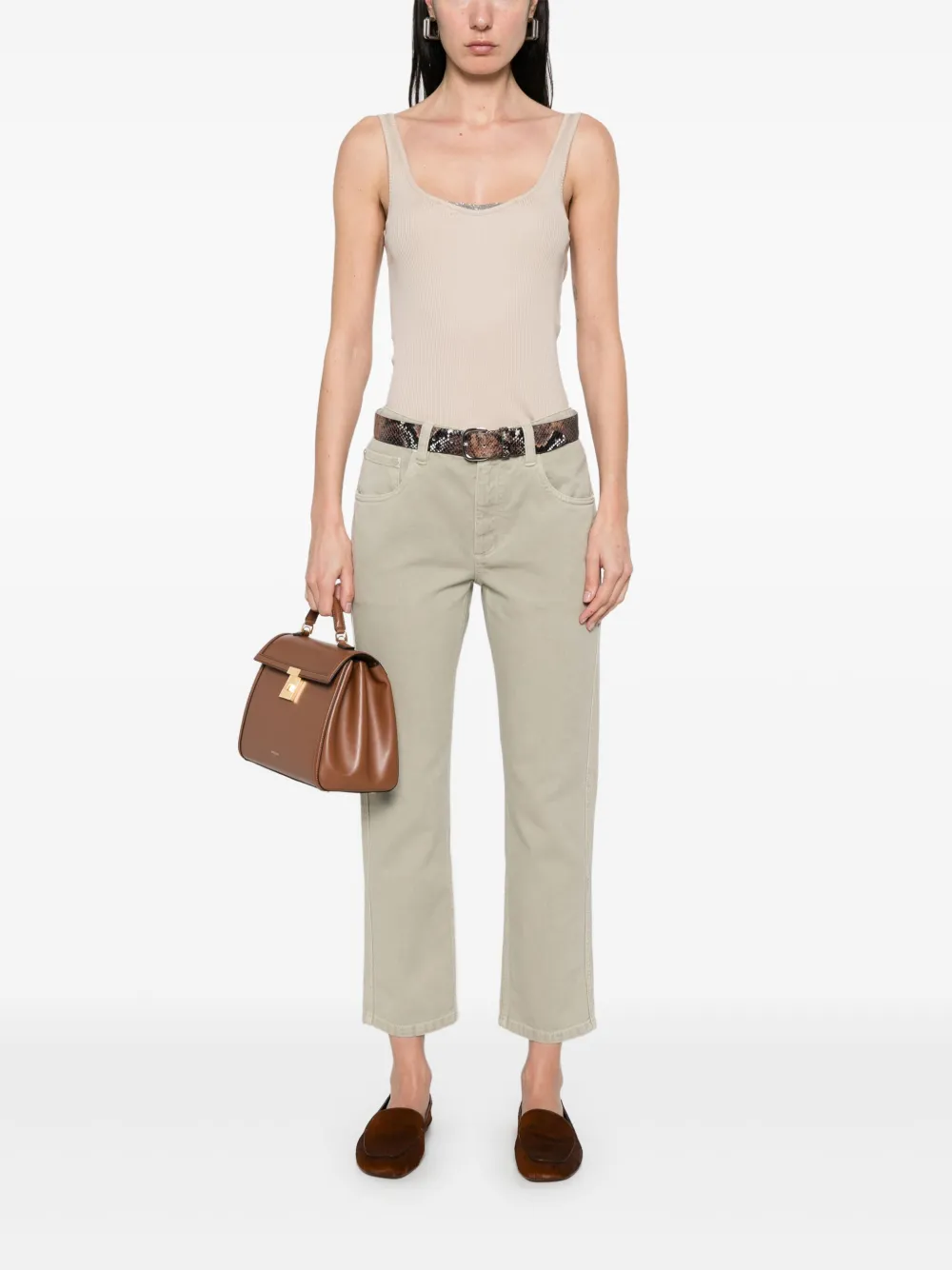 Brunello Cucinelli Geribbelde tanktop - Beige