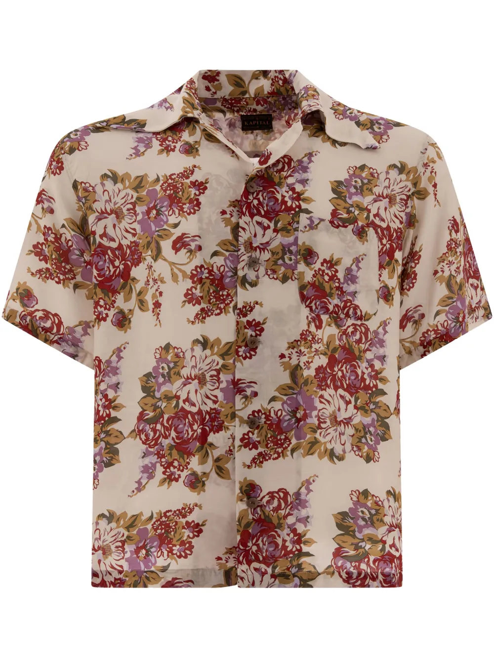 floral-print shirt