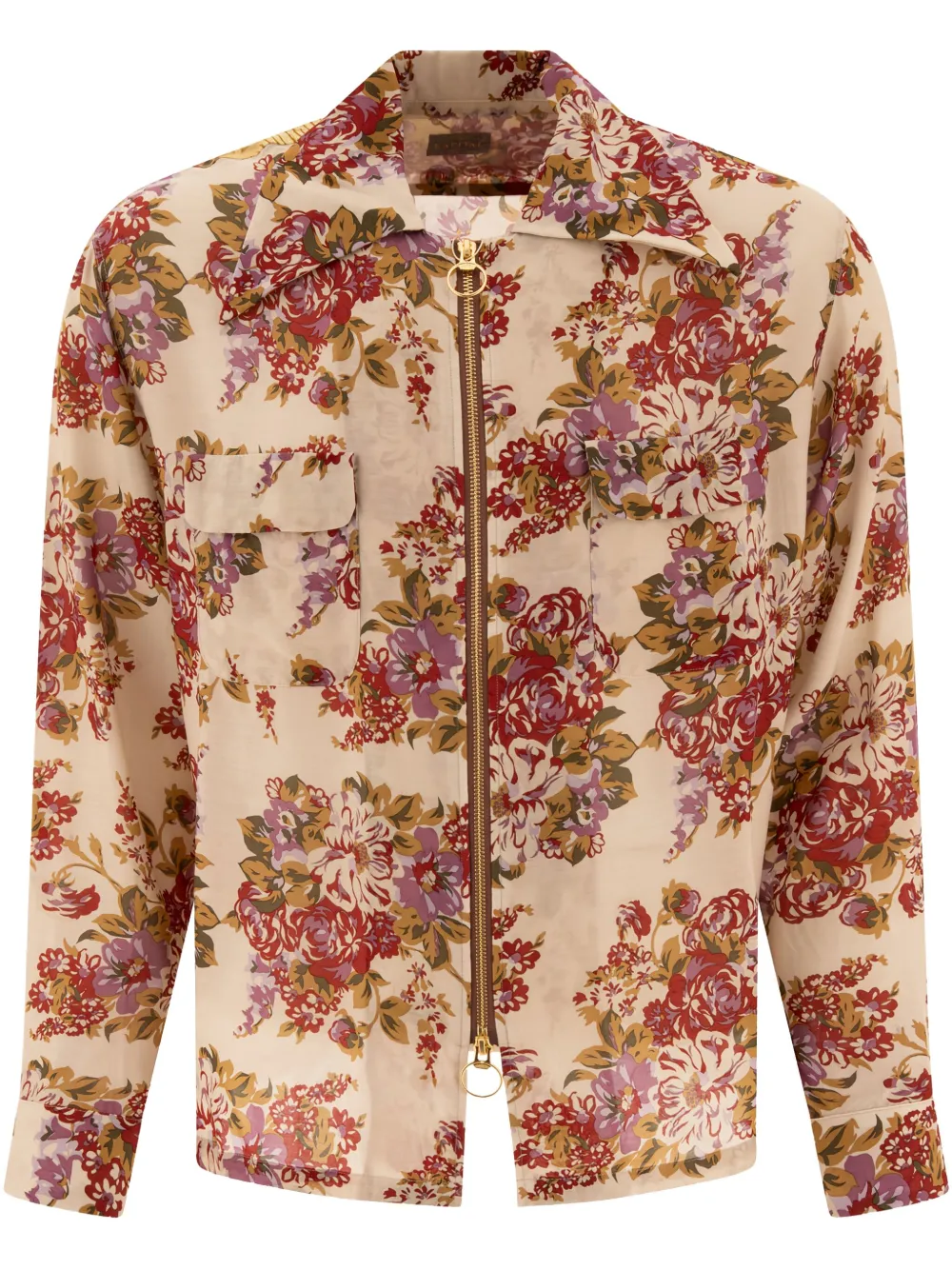 Shop Kapital Floral-print Shirt In Neutrals