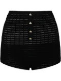 Genny high-waisted shorts - Black