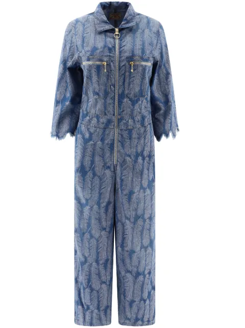 KAPITAL Magpie denim jumpsuit