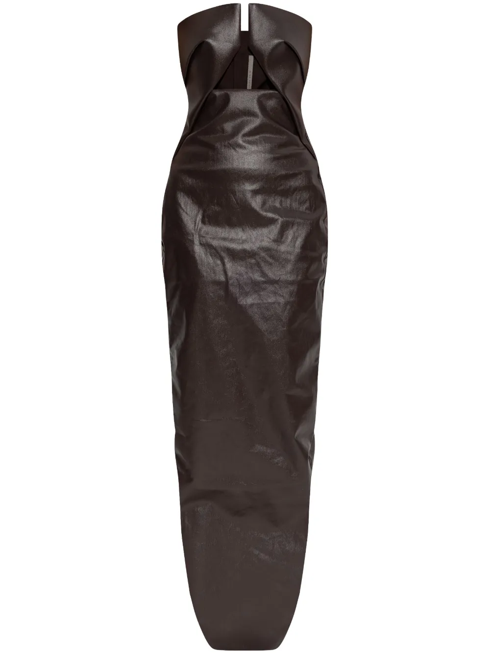 Rick Owens vestido midi con aberturas | marrón | Image 1