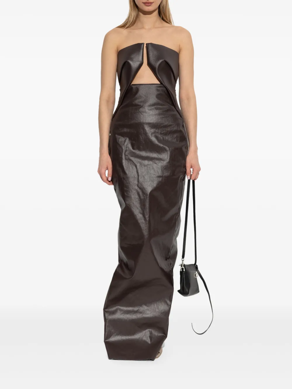 Rick Owens cut-out midi dress - Bruin