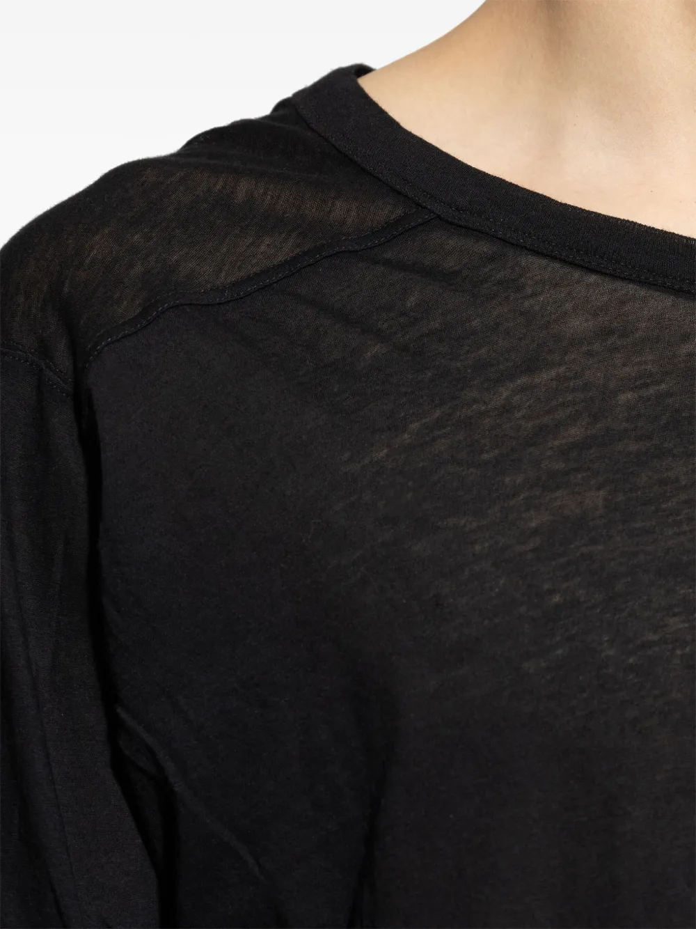 Rick Owens Level T-shirt Zwart