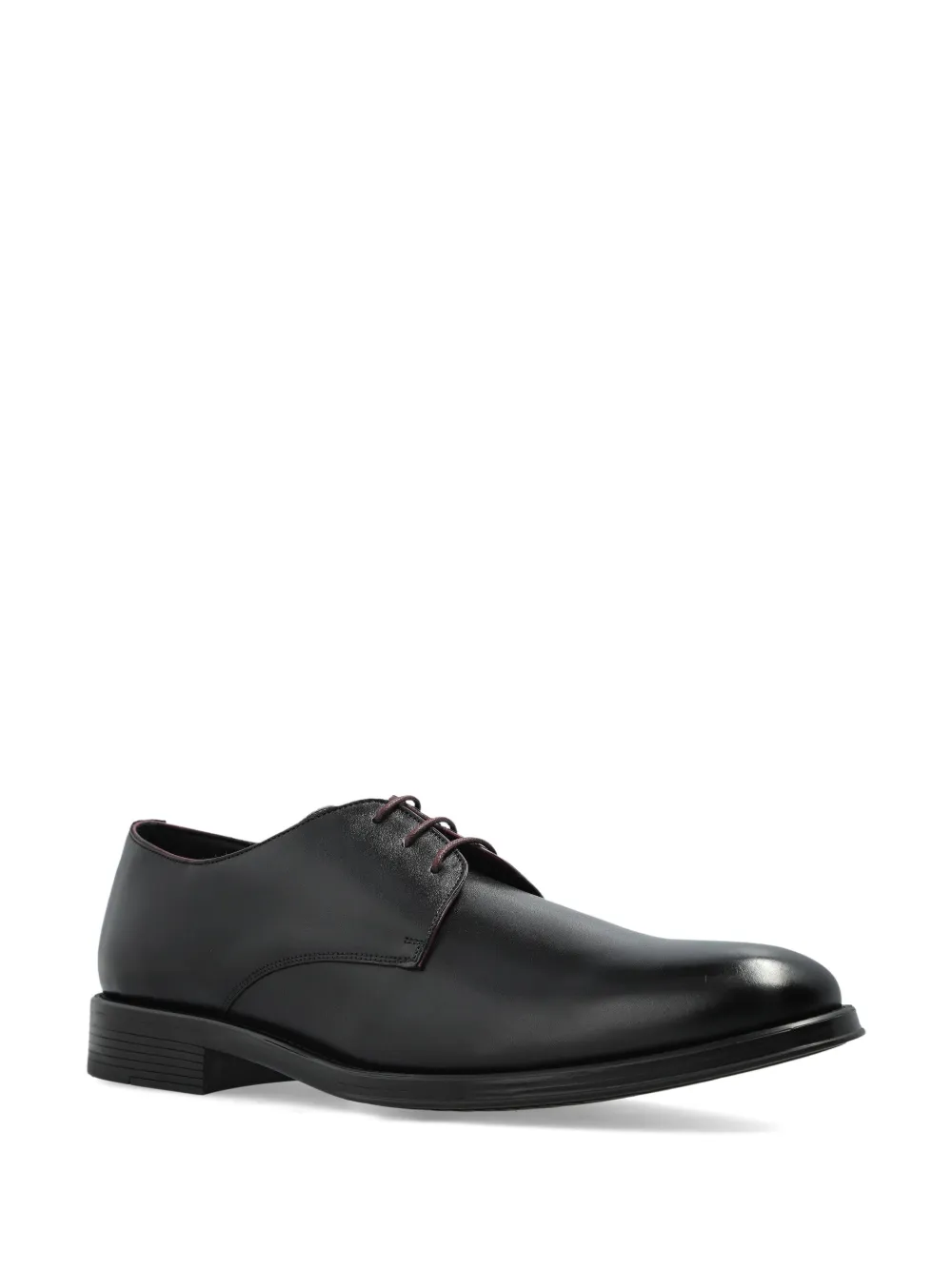 PS Paul Smith leather derby shoes - Zwart