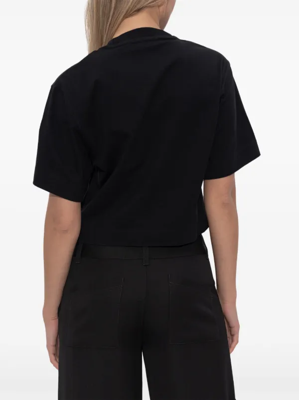 Off-White クロップド Tシャツ | ブラック | FARFETCH JP