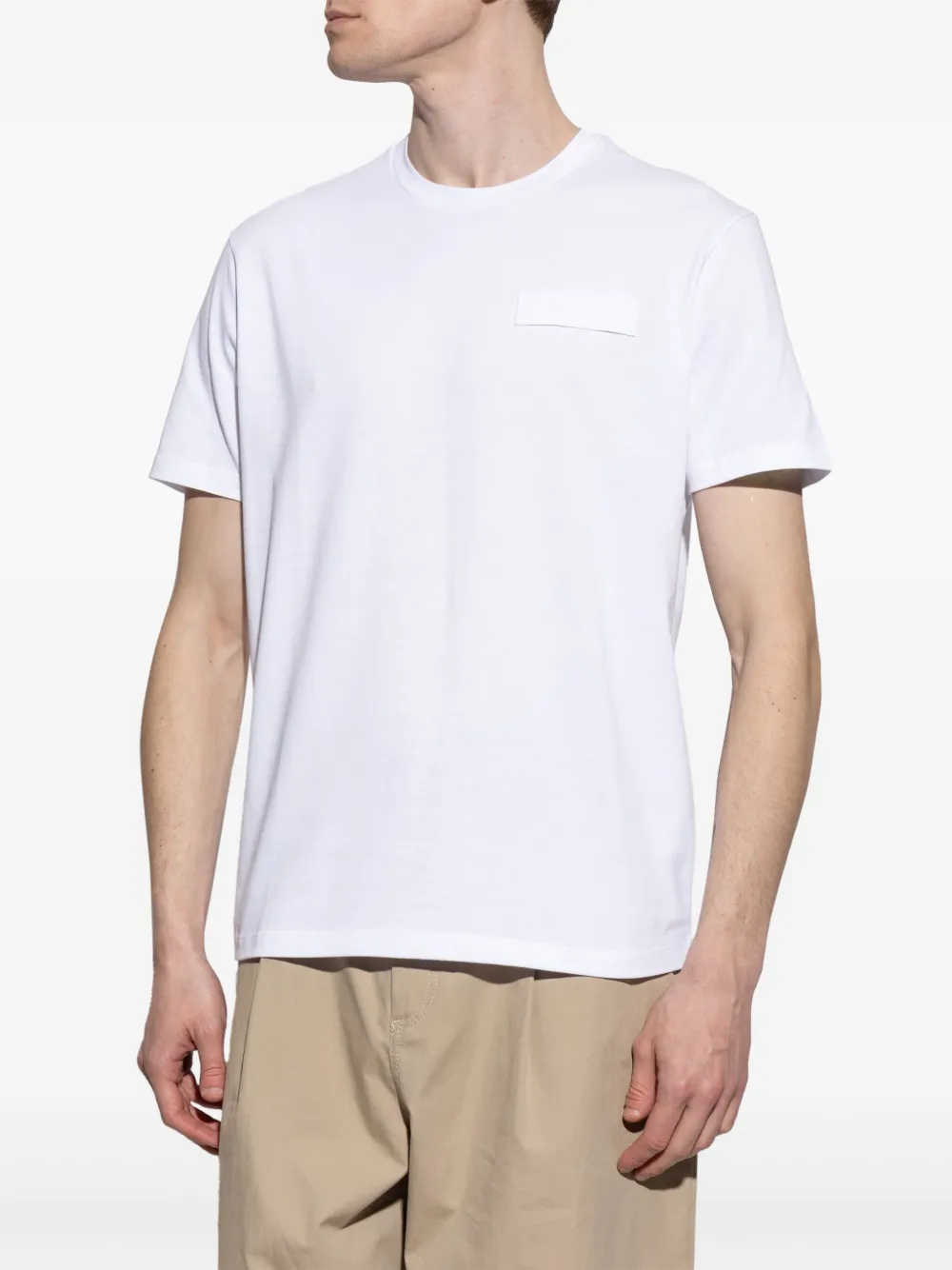 Shop Paul & Shark Logo-embroidered T-shirt In Weiss