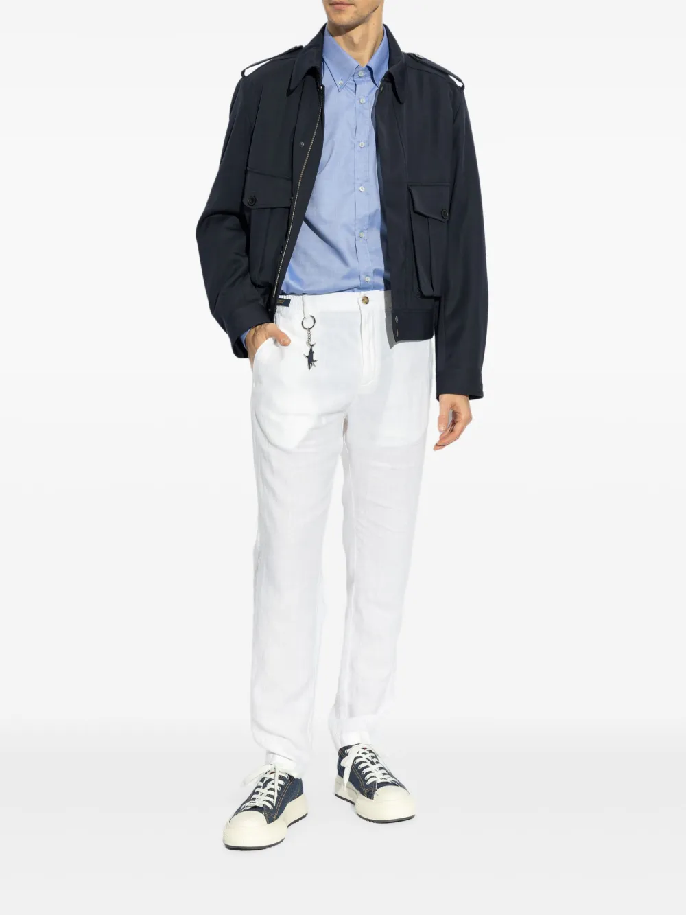 Paul & Shark linen trousers - Wit