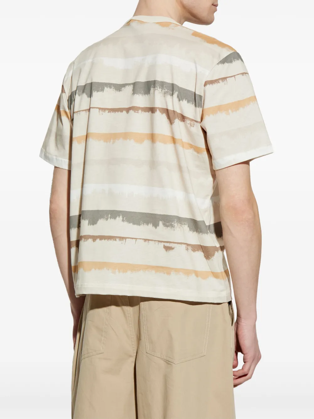 Ps By Paul Smith T-shirt Drip Stripe Toni Neutri In Nude