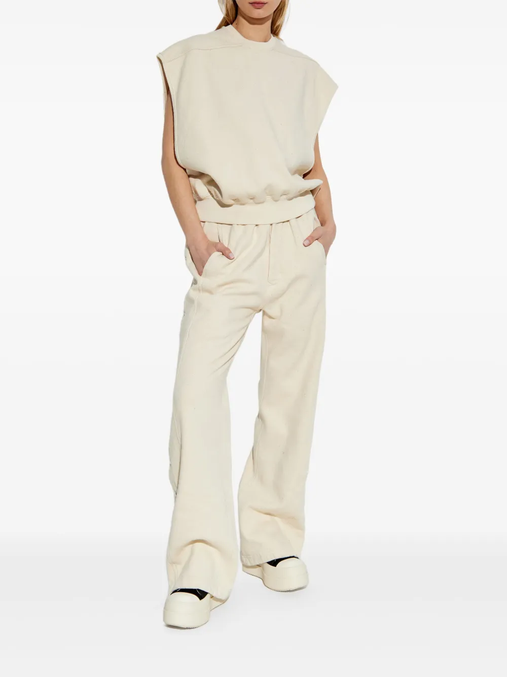 Rick Owens DRKSHDW Pusher trainingsbroek - Beige