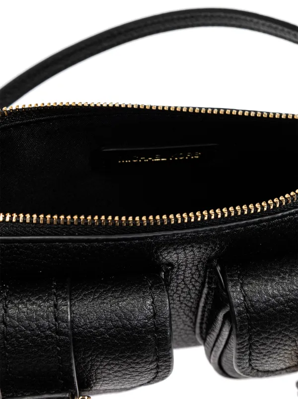 mike9309！ Bolso satchel Laila mediano de piel con bloques de color en