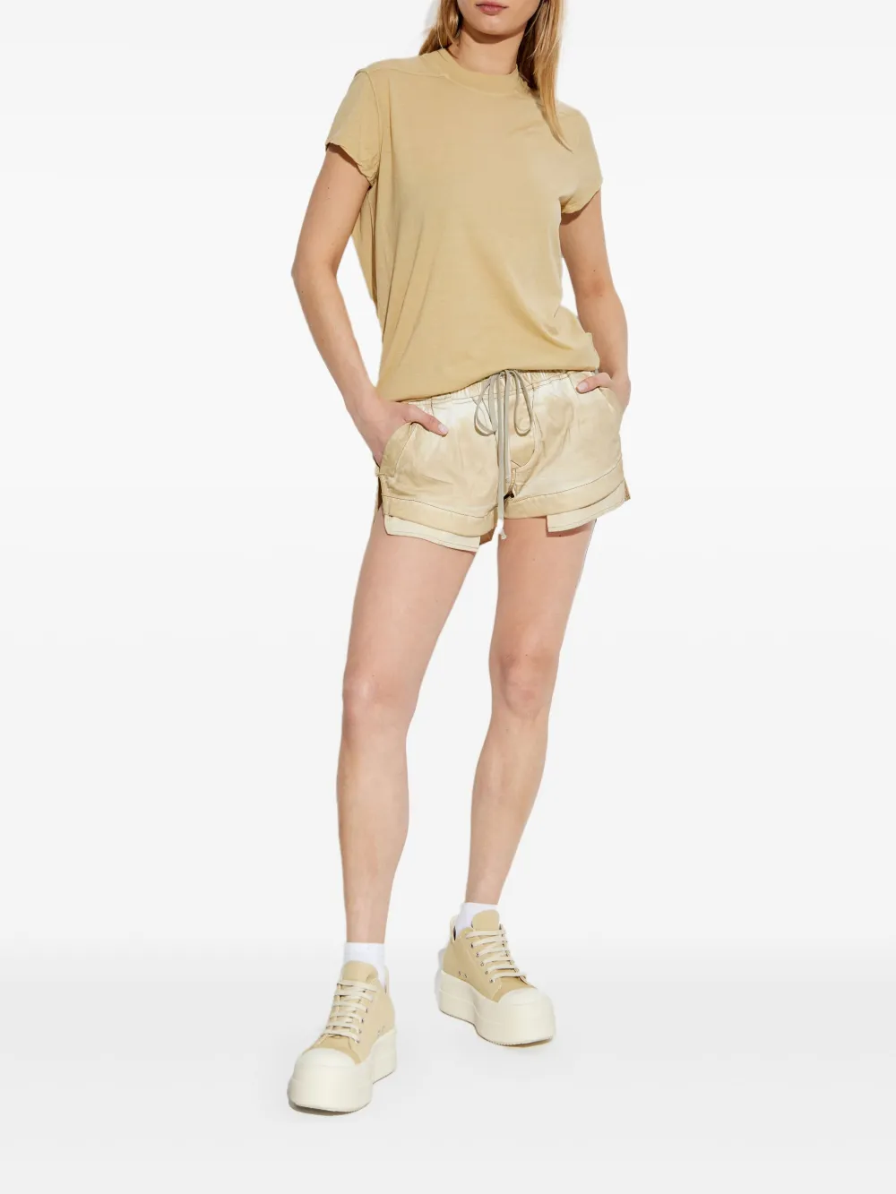 Rick Owens DRKSHDW Jersey shorts - Beige