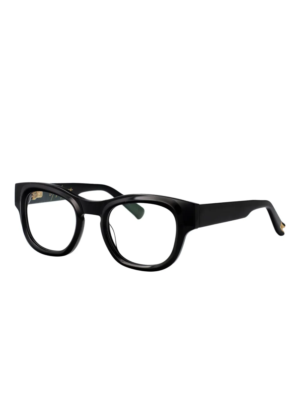 Yohji Yamamoto wayfarer-frame glasses - Zwart