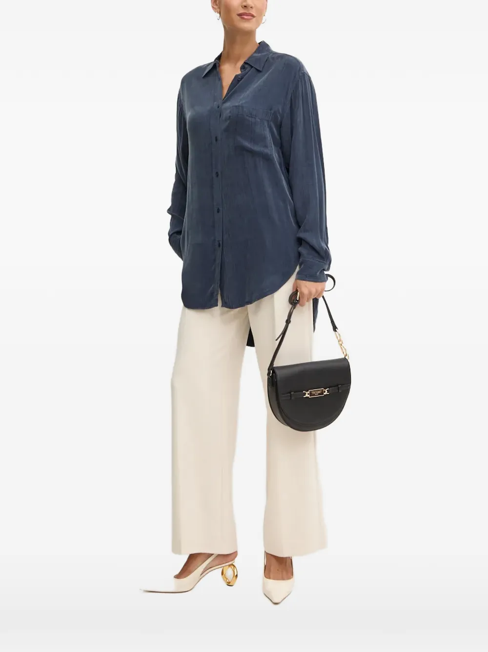 BOSS chest-pocket shirt - Blu