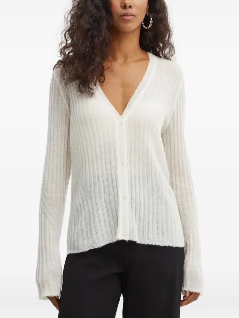 BOSS ribbed V-neck cardigan