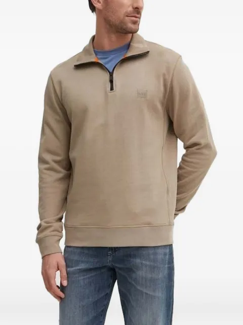BOSS high-neck zipped sweatshirt