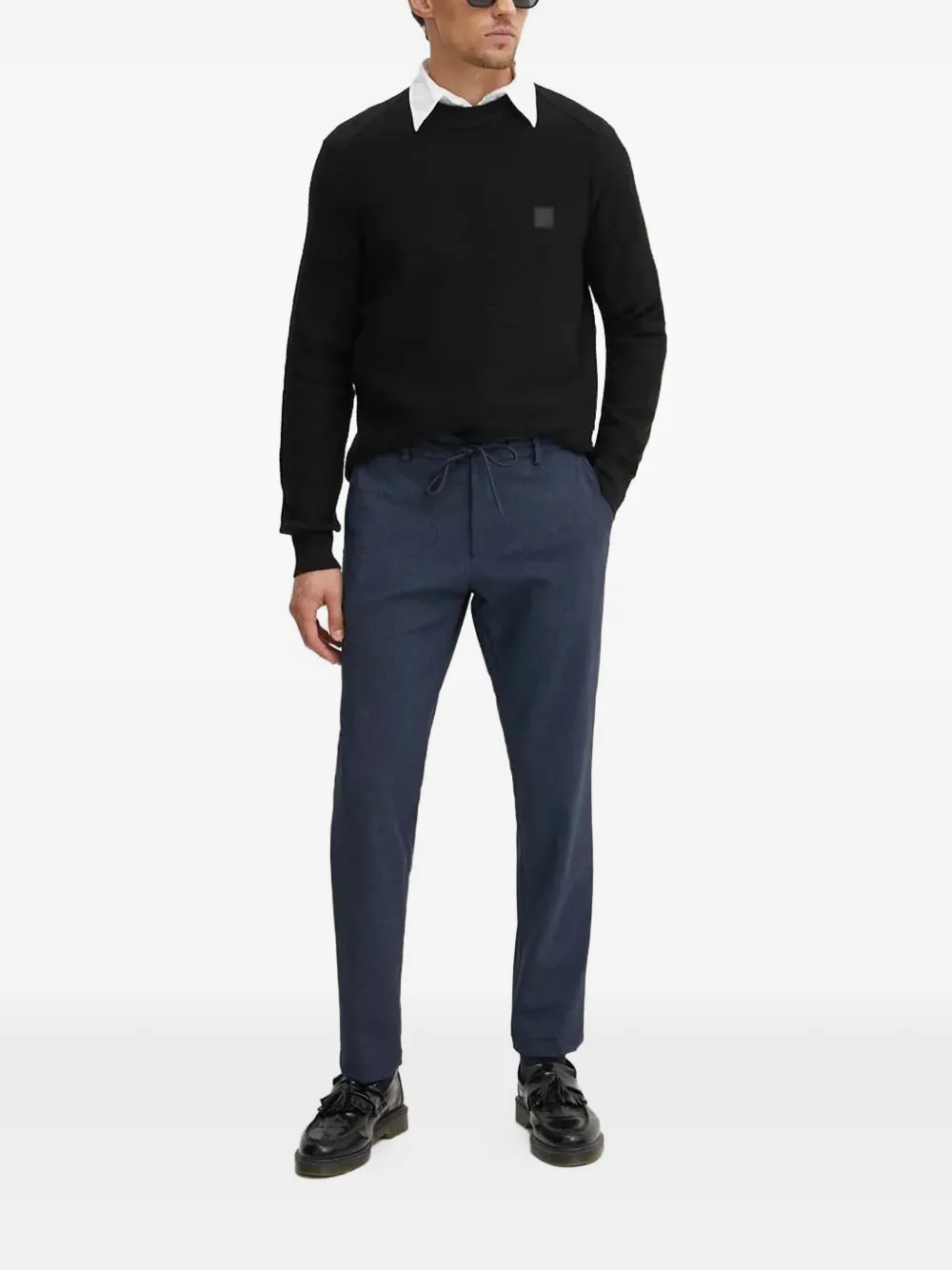 BOSS textured patch sweater | Knitted Sweaters | Image 2