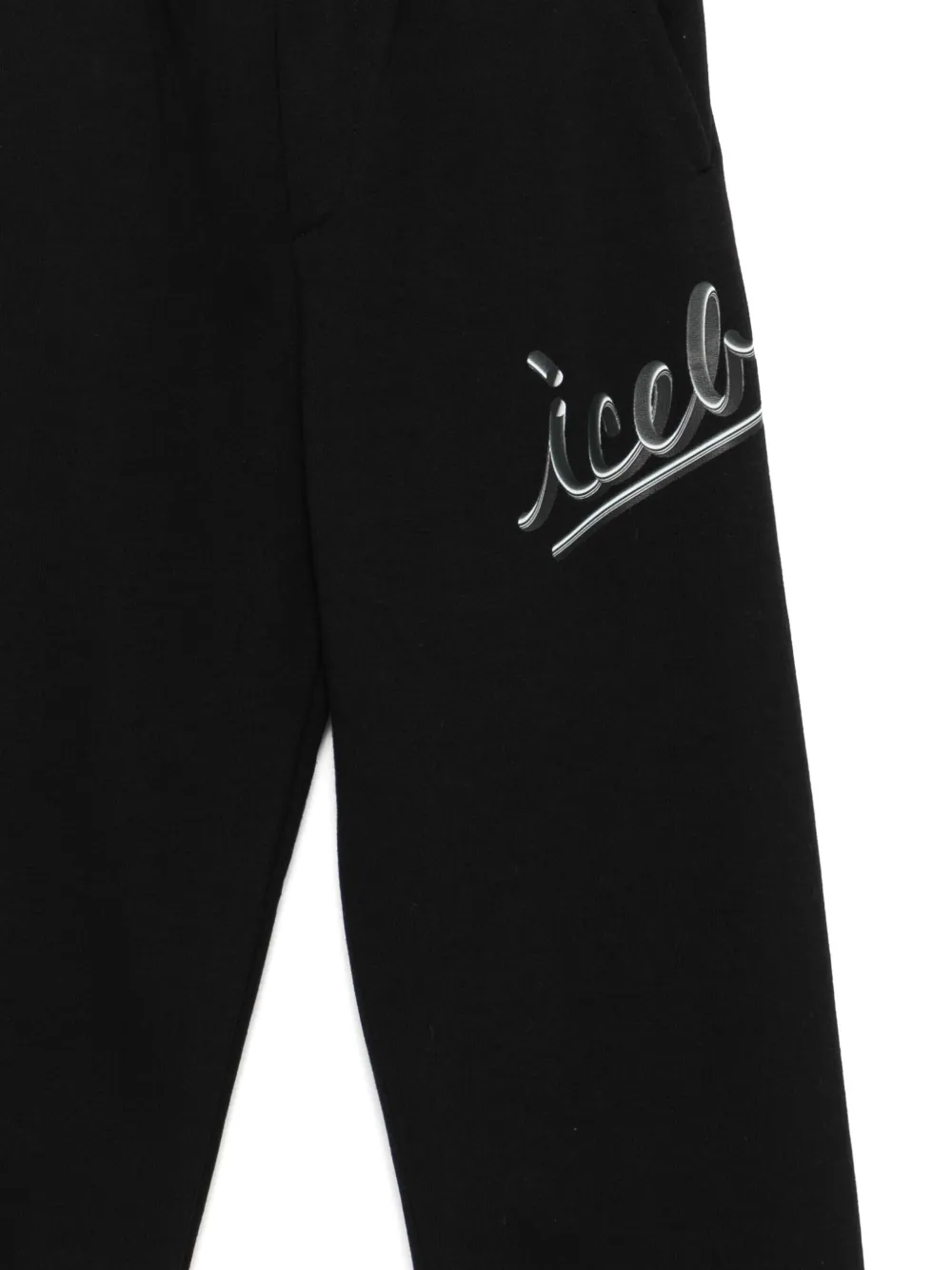 Iceberg Kids Trainingsbroek met logoprint Zwart