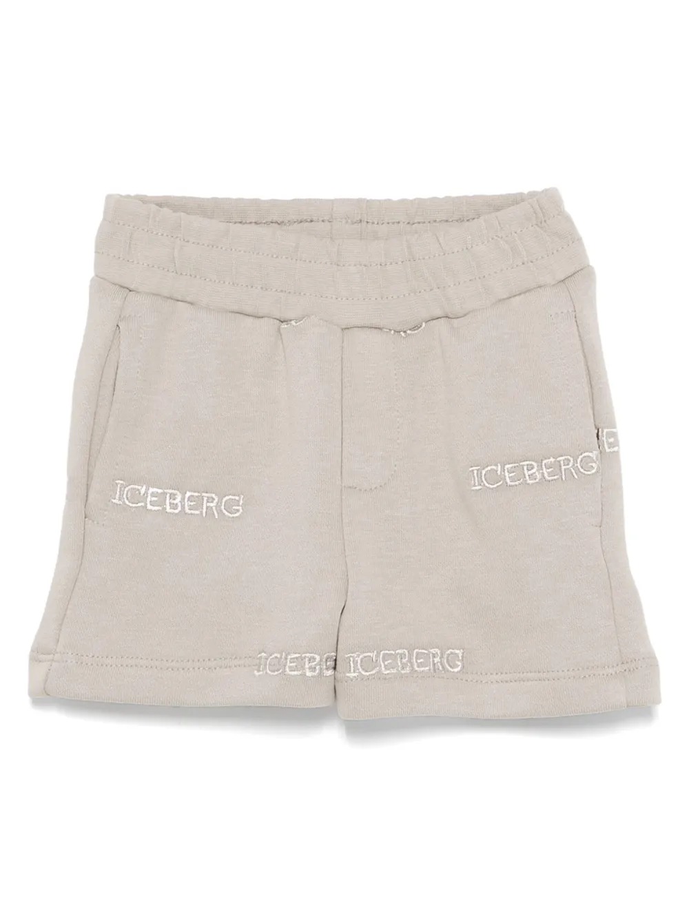 Iceberg Kids Trainingsshorts met geborduurd logo Grijs