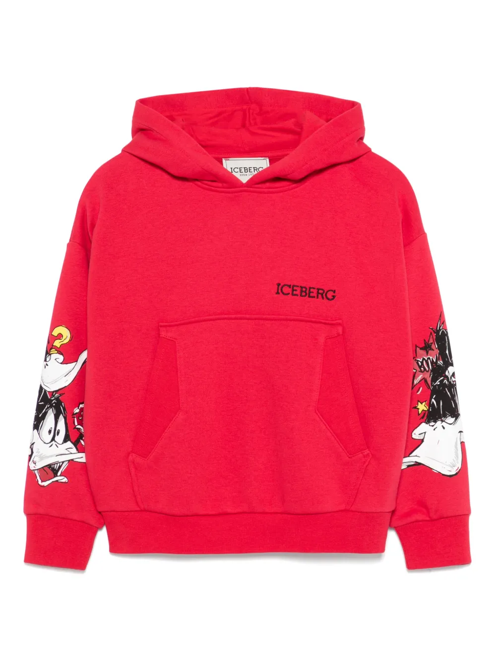 Iceberg Kids Hoodie met logo en Looney Tunes-karakters Rood