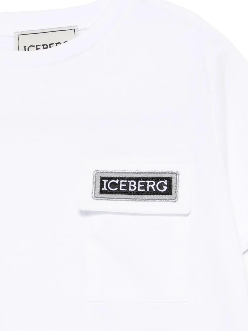 Iceberg Kids T-shirt met logopatch Wit