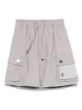 Iceberg Kids logo-embroidered cargo shorts - Grey