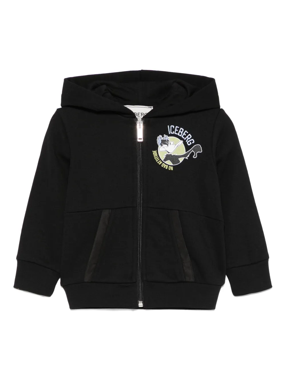 Iceberg Kids x Looney Tunes hoodie met cartoon-print Zwart