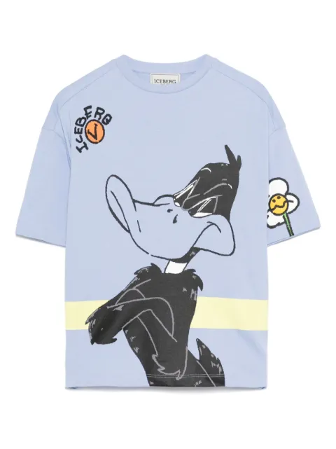 Iceberg Kids Daffy Duck-print cotton T-shirt