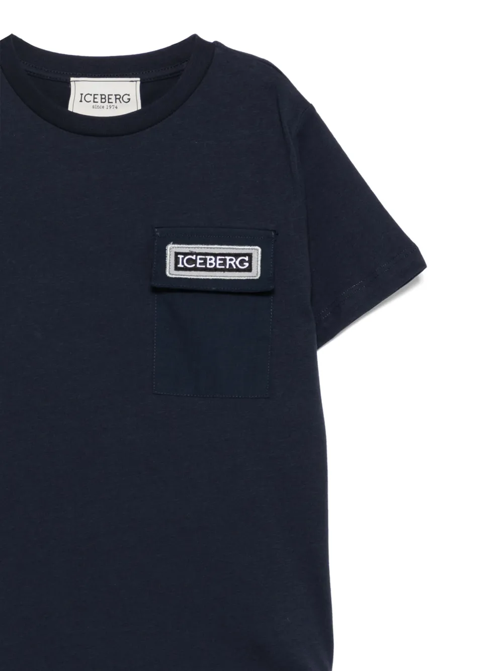 Iceberg Kids T-shirt met logo Blauw