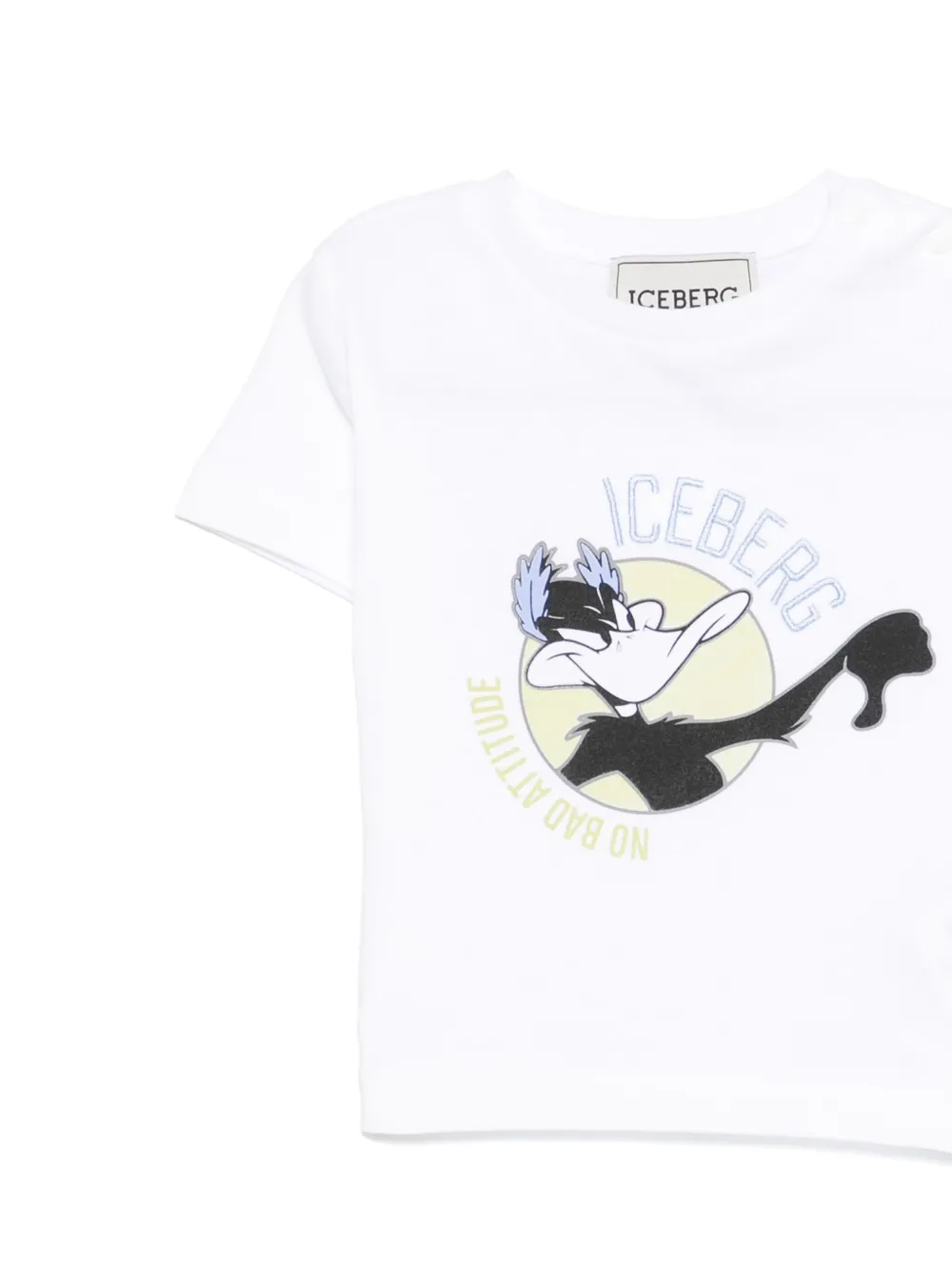 ICEBERG DAFFY DUCK-PRINT T-SHIRT